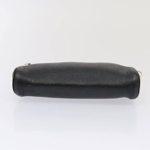 FENDI Shoulder Bag Leather Navy Auth 80189 - Picture 5 of 16